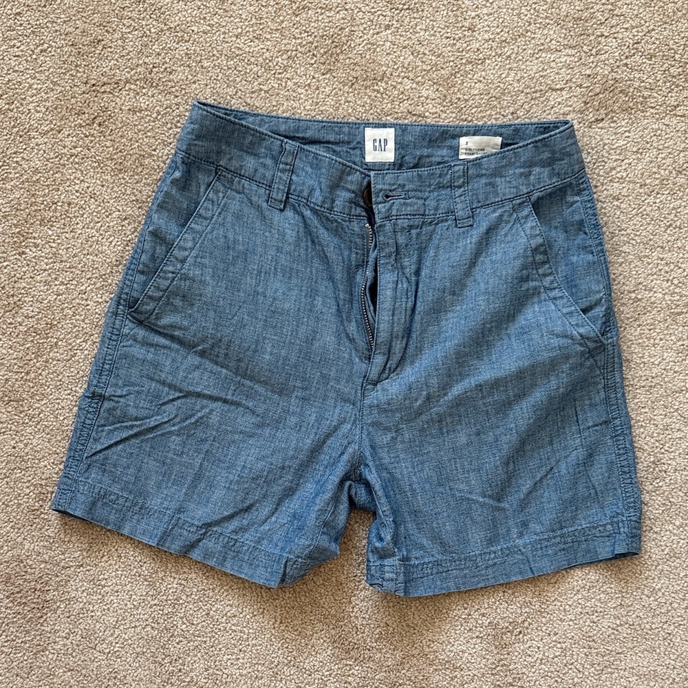 GAP Classic Blue Chambray Shorts